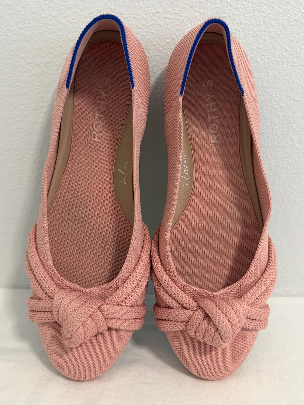 Rothy’s The Knot Ballet Flat pink shoes round point Size 8.5 - Picture 9 of 12